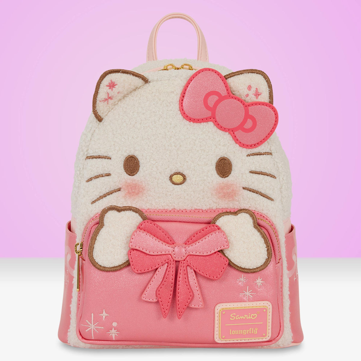 Loungefly x Sanrio Hello Kitty Holiday Plush & Glitter Cosplay Mini Backpack