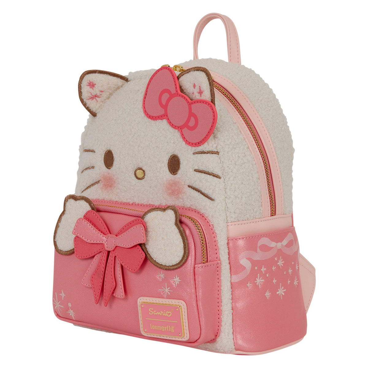 Loungefly x Sanrio Hello Kitty Holiday Plush & Glitter Cosplay Mini Backpack