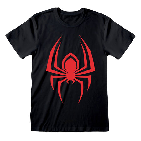 Spiderman Miles Morales Videogame Hanging Spider T-Shirt