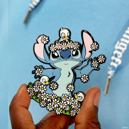 Loungefly x Disney Lilo and Stitch Springtime Stitch 3 Inch Sliding Pin