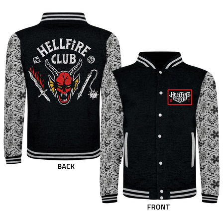 Netflix Stranger Things Hellfire Club Unisex Varsity Jacket
