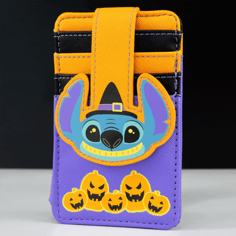 Loungefly x Lilo and Stitch Glow in the Dark Halloween Stitch Cardholder