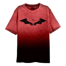 DC The Batman - Wings SuperHeroes Inc. Acid Wash Dip-Dye T-Shirt