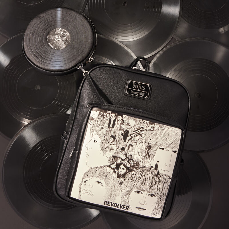 Loungefly x The Beatles Revolver Album with Record Pouch Mini Backpack