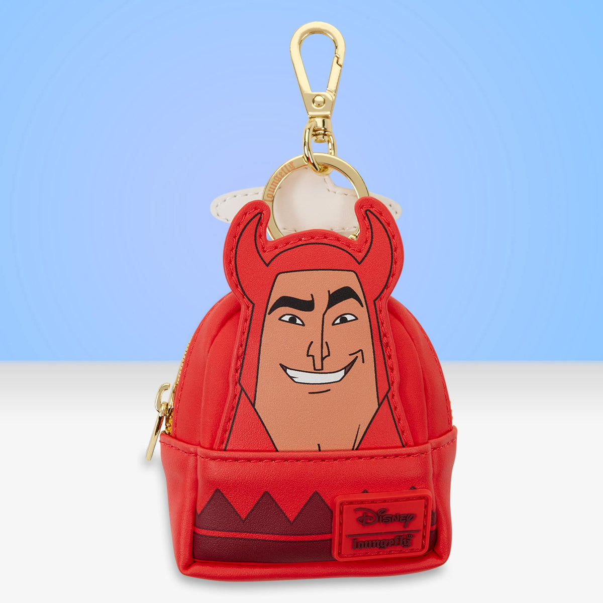Loungefly x Emperor's New Groove Devil & Angel Kronk Reversible Mini Backpack Keychain Charm