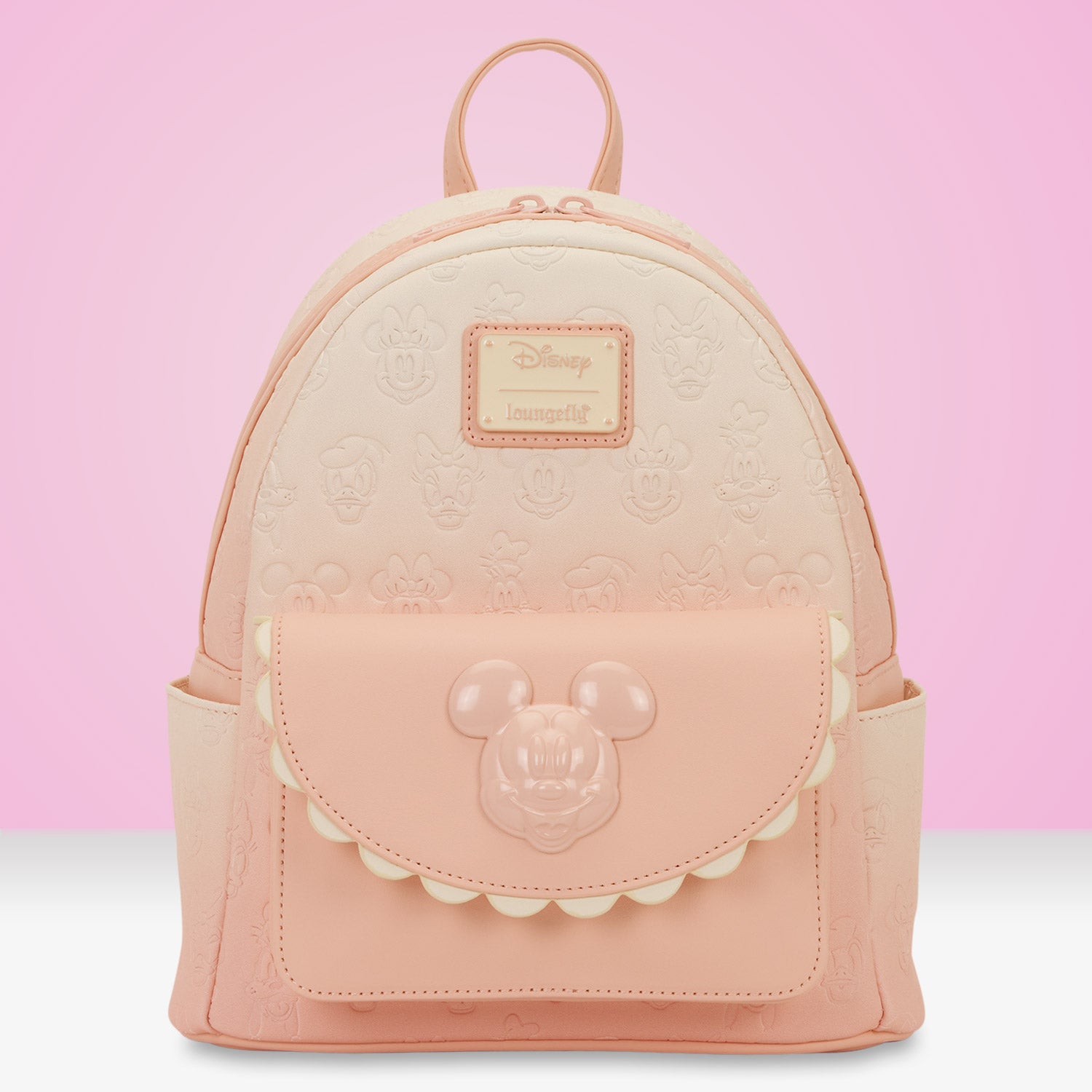 Loungefly x Disney Mickey & Friends All-Over Debossed Mini Backpack