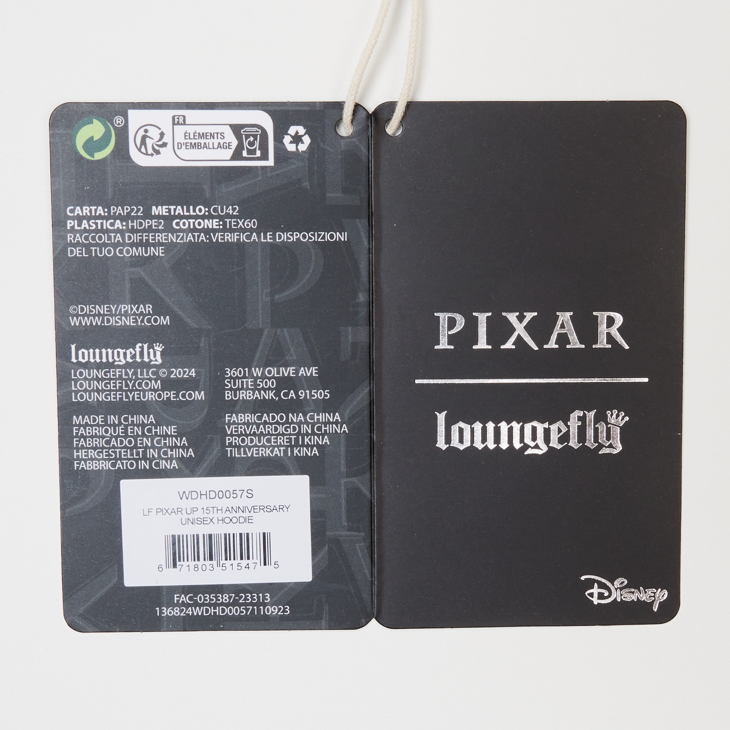 Loungefly x Disney Pixar Up 15th Anniversary Unisex Hoodie