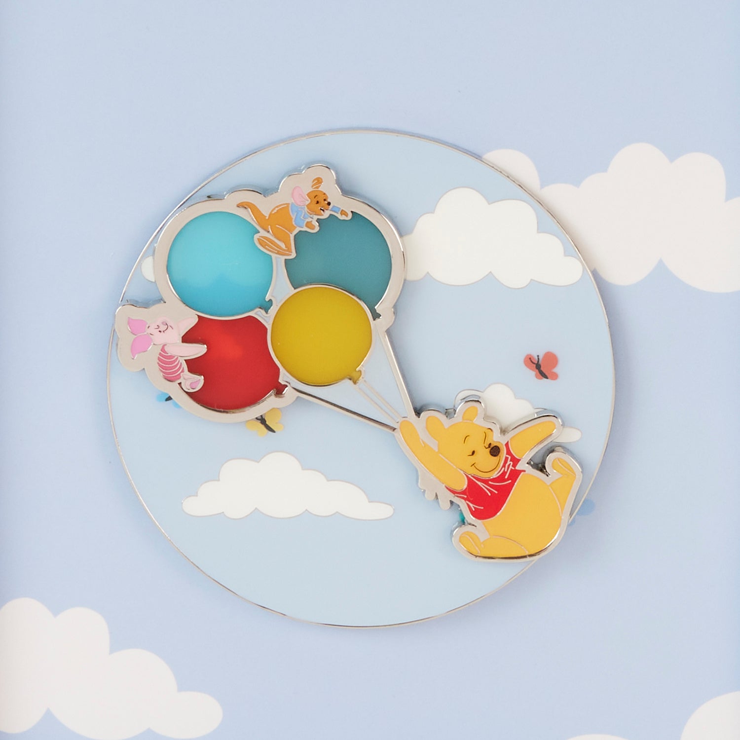 Loungefly x Disney Winnie The Pooh and Friends Balloons 3 Inch Sliding Pin