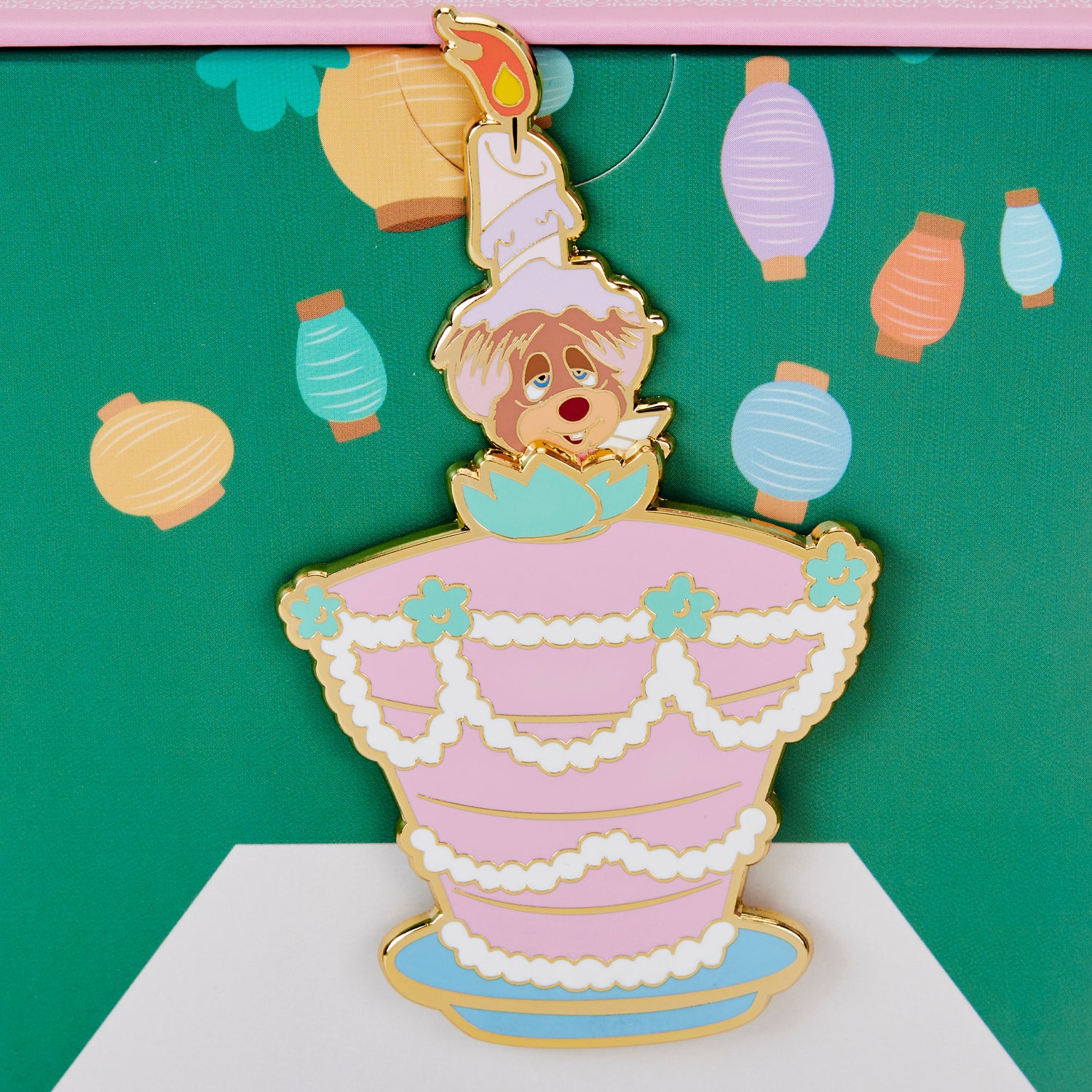 Loungefly x Disney Alice in Wonderland Unbirthday Cake Sliding 3 Inch Pin