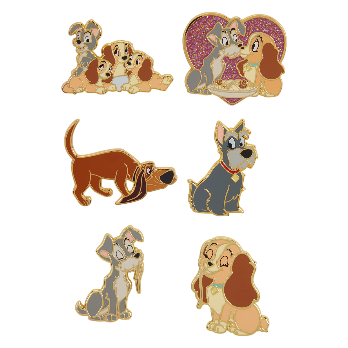Loungefly x Disney Lady and the Tramp Blind Box Mystery Pin