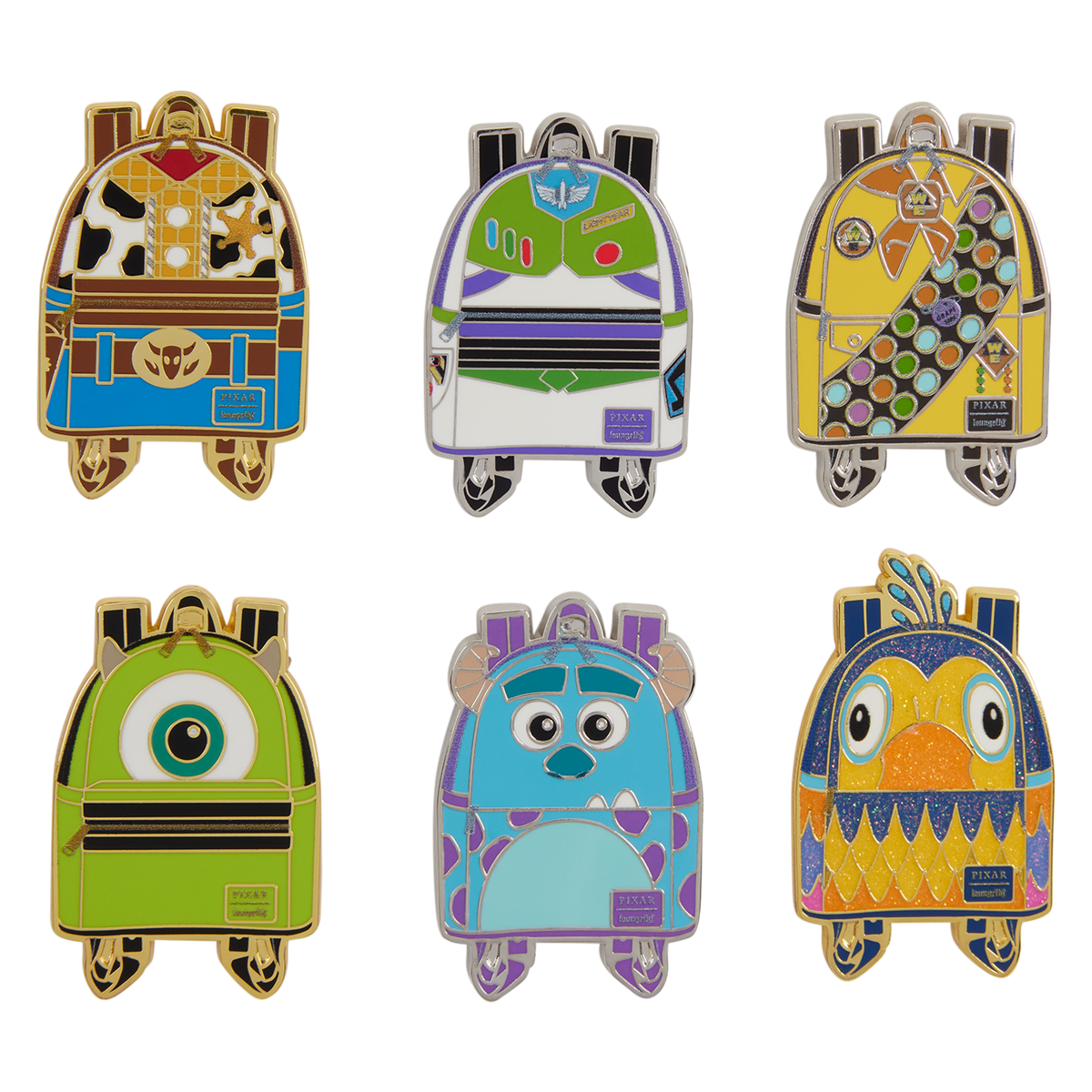 Loungefly x Disney Pixar Characters Mini Backpack Blind Box Mystery Pin