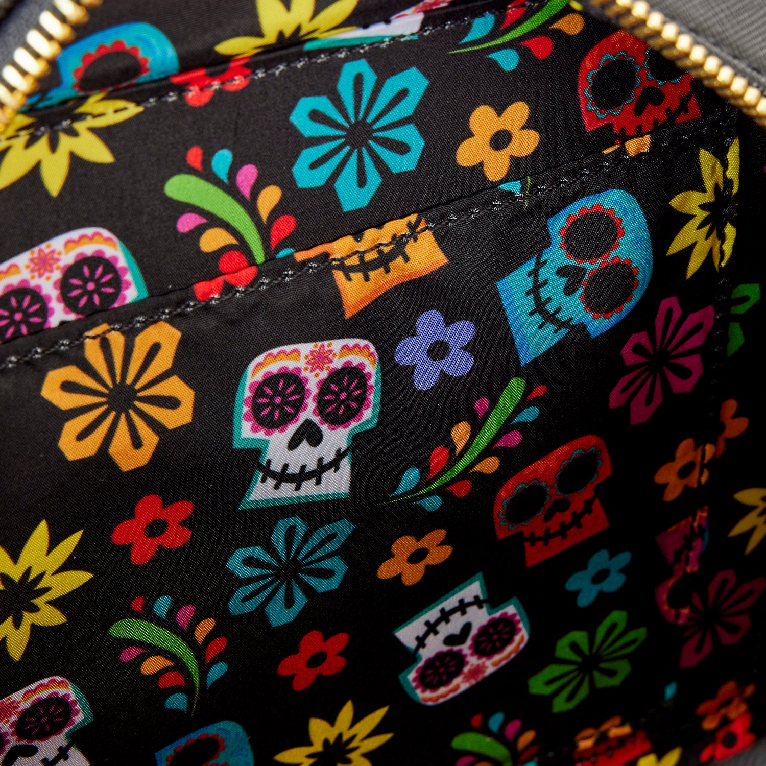 Loungefly x Pixar Coco Miguel Floral Skull  Crossbody Handbag