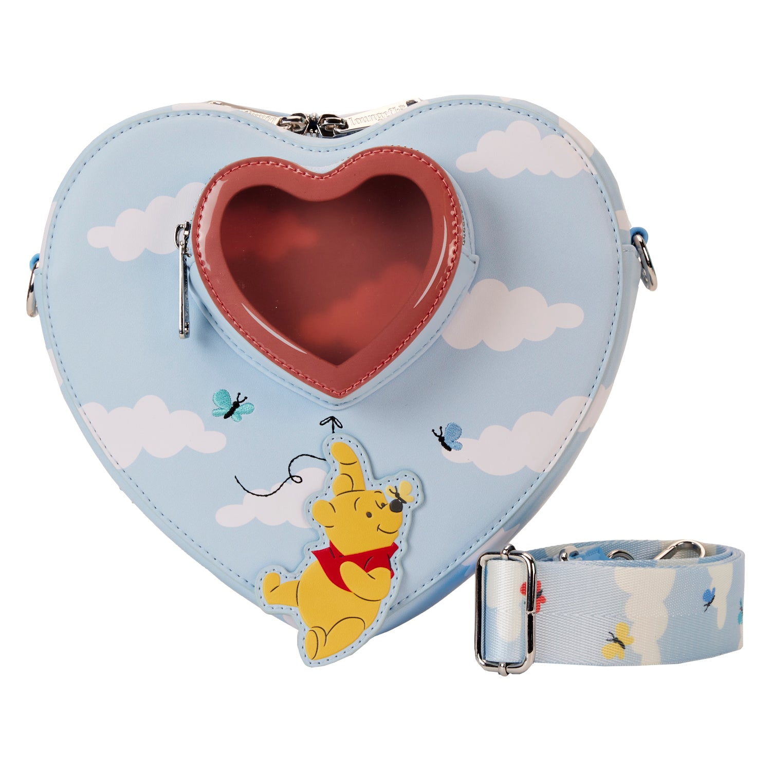Loungefly x Disney Winnie the Pooh Heart Balloon Crossbody Bag