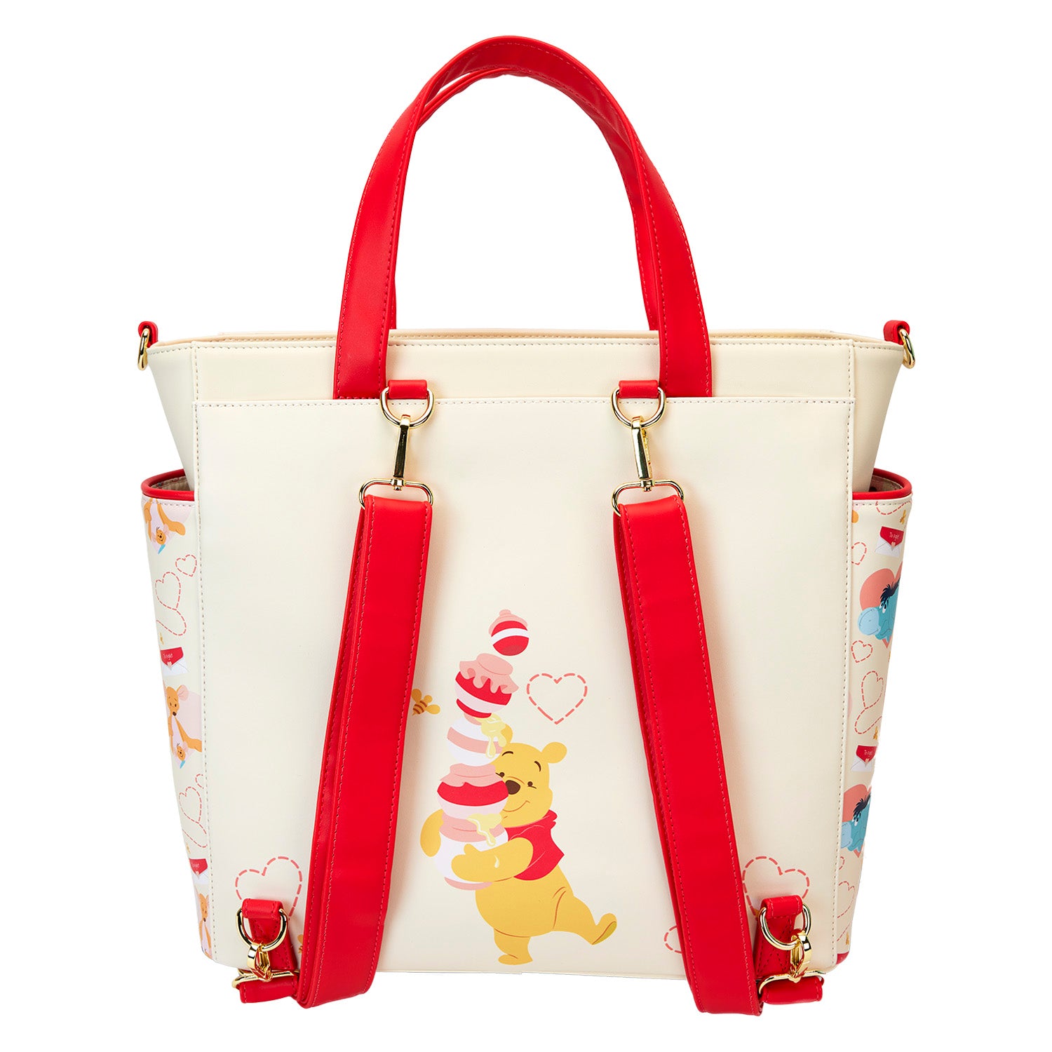 Loungefly x Disney Winnie the Pooh Love Convertible Backpack and Tote ...
