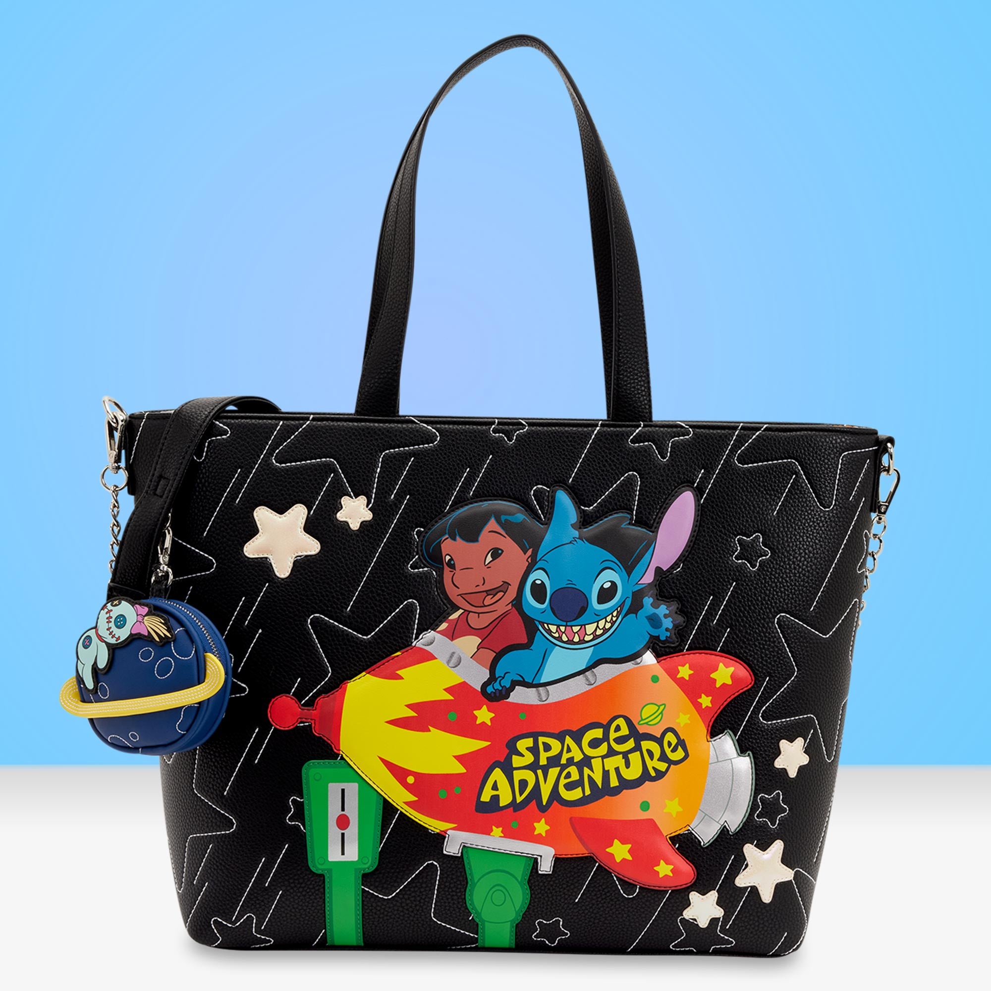 Loungefly x Disney Lilo & Stitch Space Adventure Tote Crossbody Bag