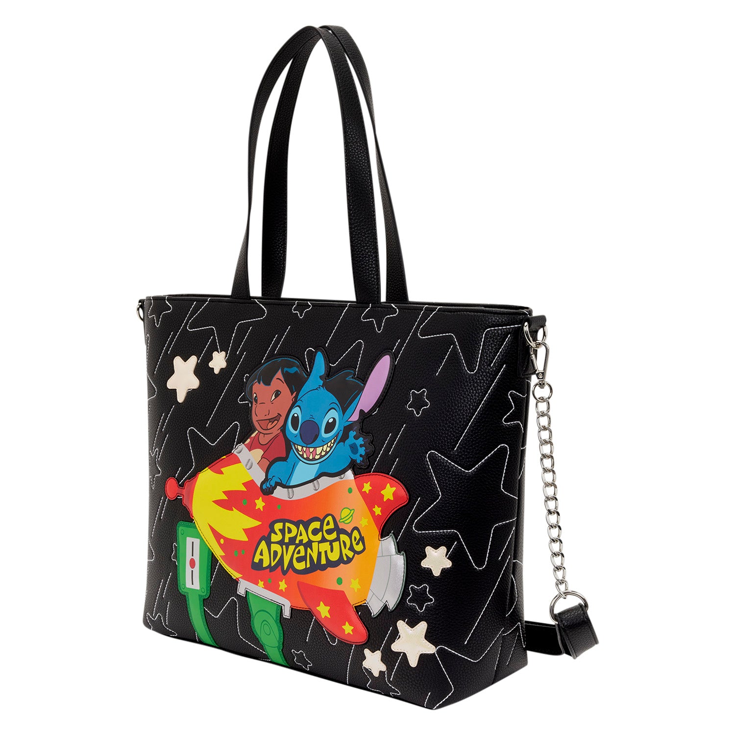 Loungefly x Disney Lilo & Stitch Space Adventure Tote Crossbody Bag