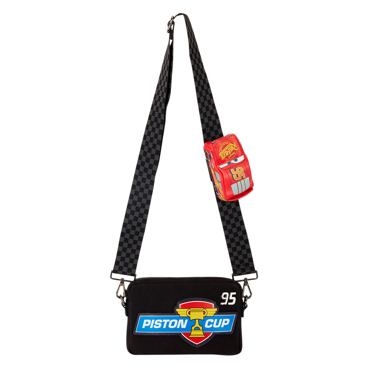 Loungefly x Disney Pixar Cars 20th Anniversary Piston Cup Sling Crossbody Bag