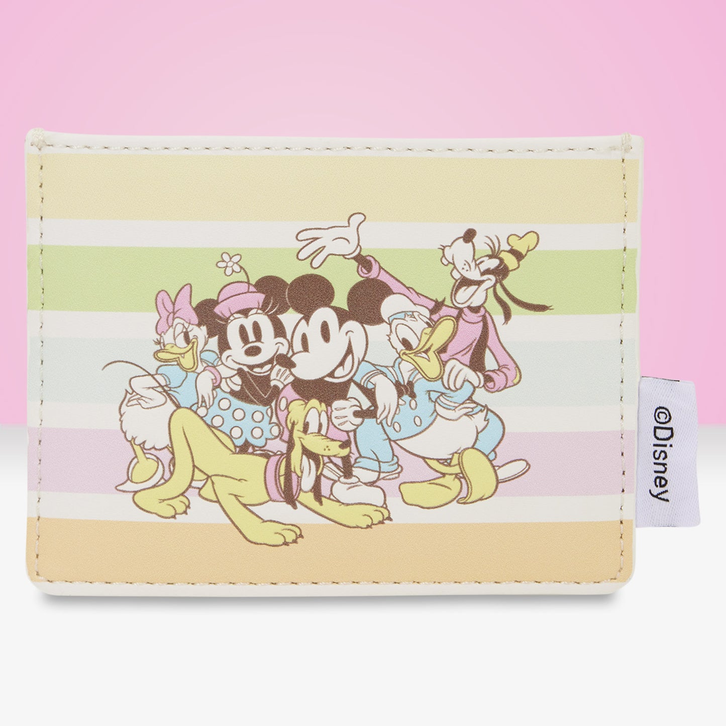 Loungefly x Disney Mickey & Friends Rainbow Stripes Card Holder