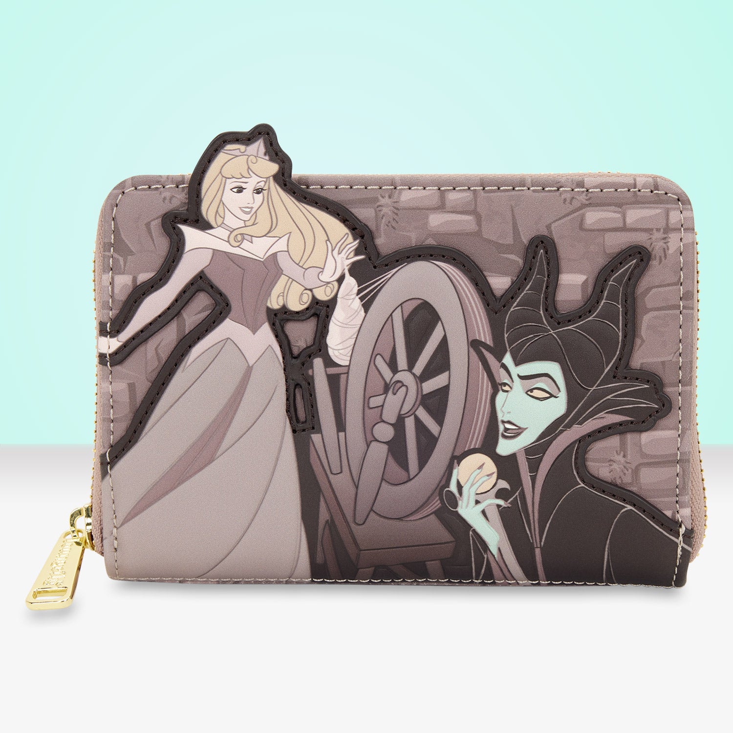 Loungefly x Disney Sleeping Beauty Spinning Wheel Zip Around Wallet