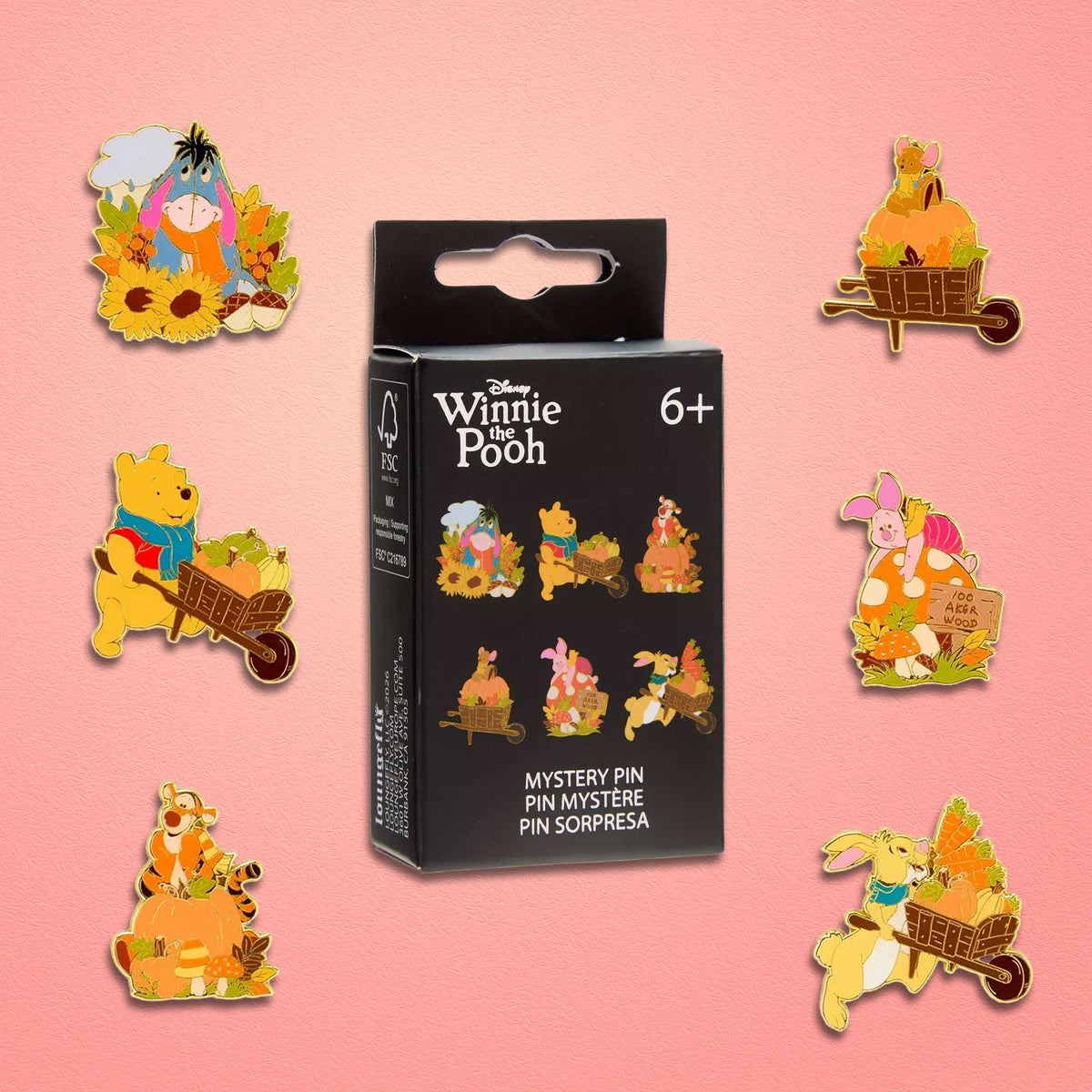 Loungefly x Disney Winnie the Pooh Fall Blind Box Mystery Pin