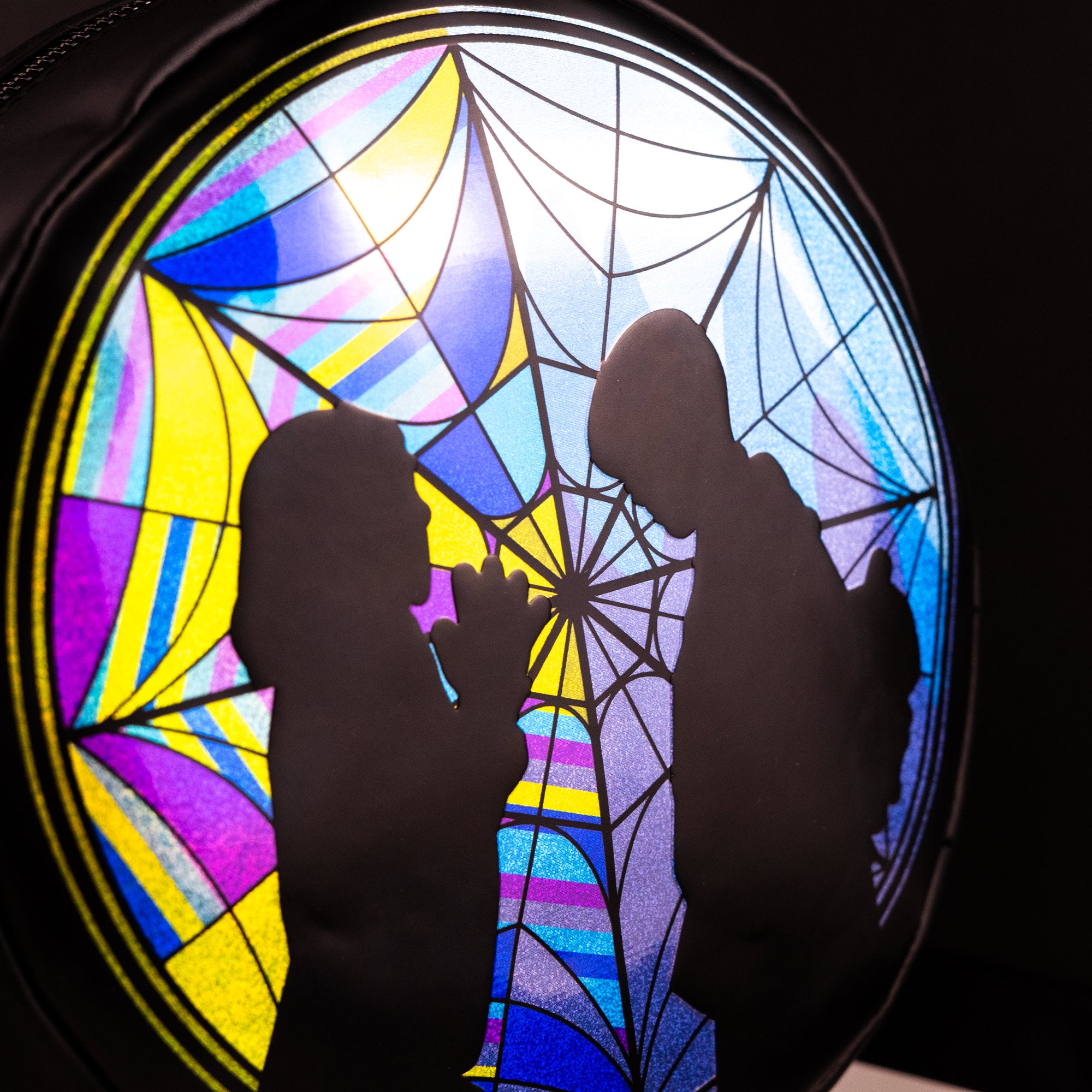 Loungefly x Wednesday Stained Glass Window Crossbody Bag