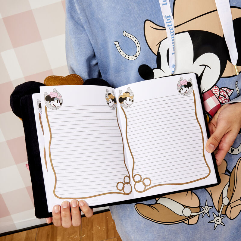 Loungefly x Disney Western Mickey Mouse Plush Journal