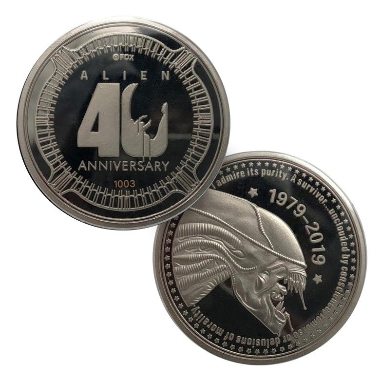 Alien 40th Anniversary Limited Edition Collectors Coin – GeekCore