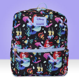 Loungefly x Disney The Little Mermaid Life is The Bubbles AOP Nylon Backpack