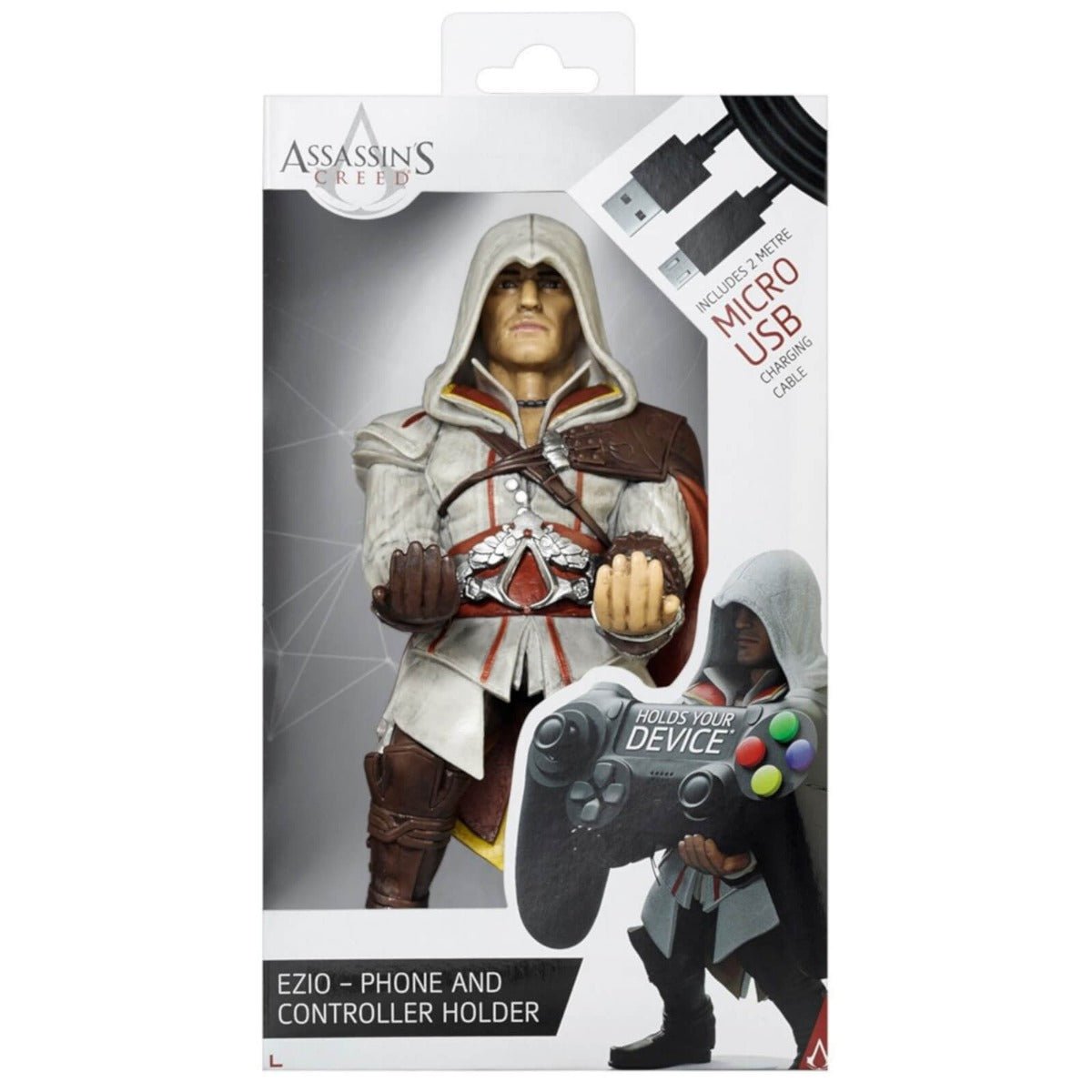 Assassin's Creed Ezio Cable Guy Controller & Smartphone Stand - GeekCore