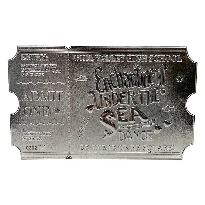 Back to the Future Silver Plated Enchantment Under the Sea Dance Ticket - GeekCore
