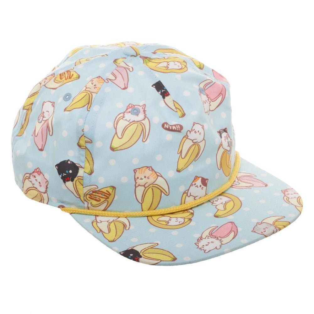 Bananya All Over Print Snapback Cap - GeekCore