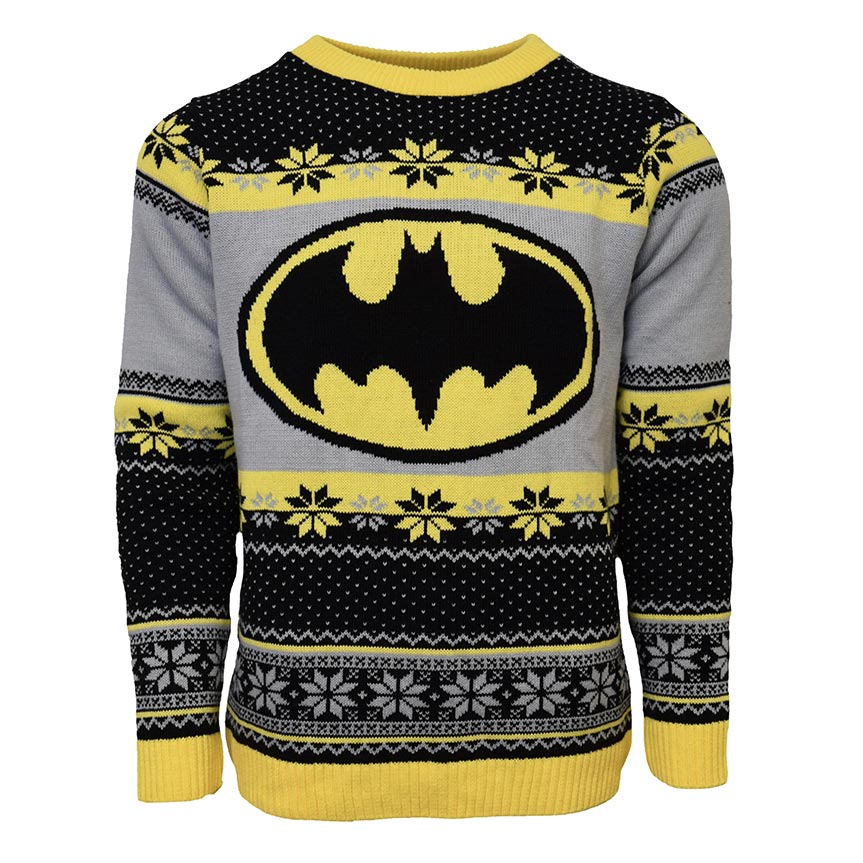 Batman Knitted Christmas Jumper / Sweater - GeekCore