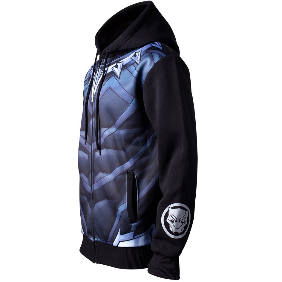 Black Panther Sublimated Costume Hoodie - GeekCore