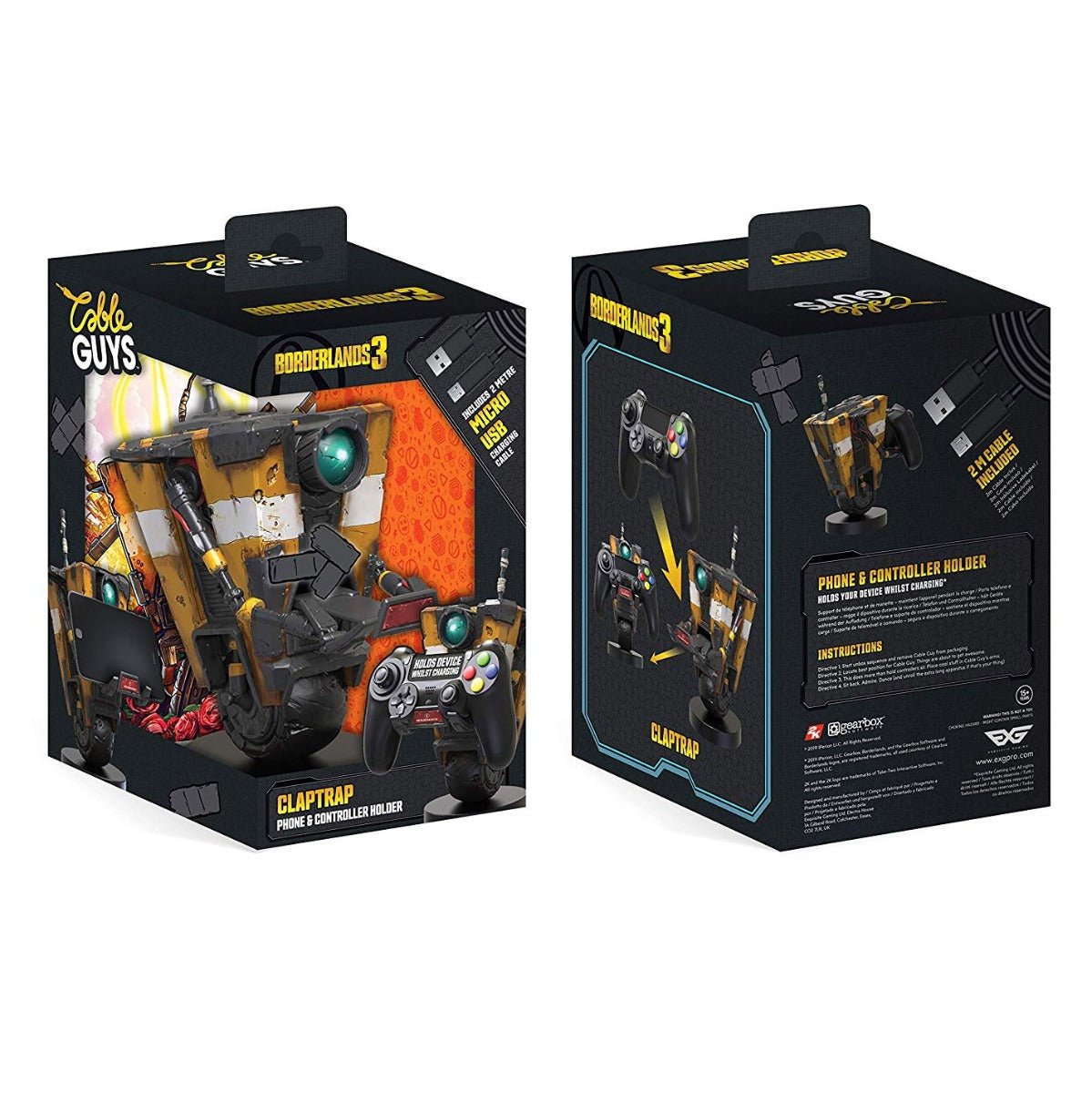 Borderlands 3 Claptrap Cable Guy Controller & Smartphone Stand