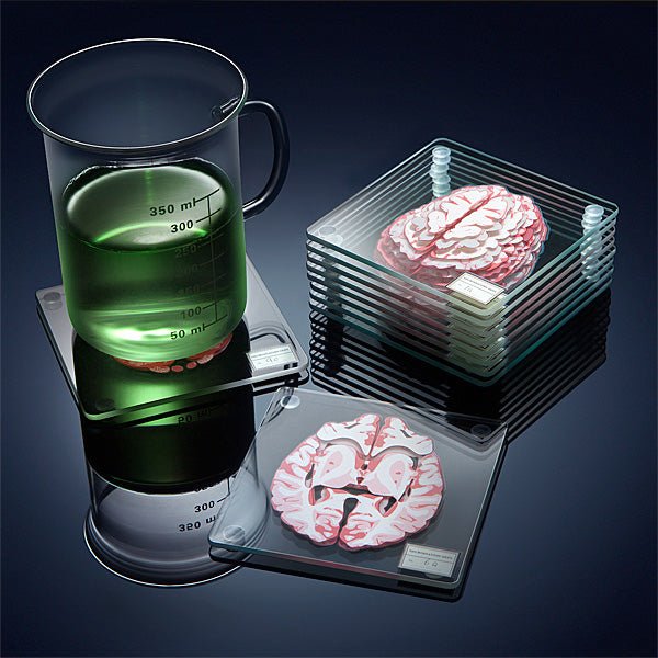 Brain Specimen Coasters - GeekCore