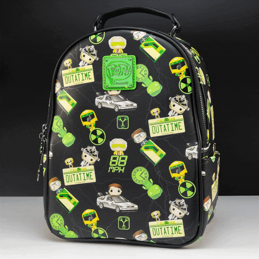 Loungefly x Back To The Future Glow In The Dark Plutonium Backpack