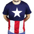 Captain America Stars and Stripes T - Shirt - GeekCore