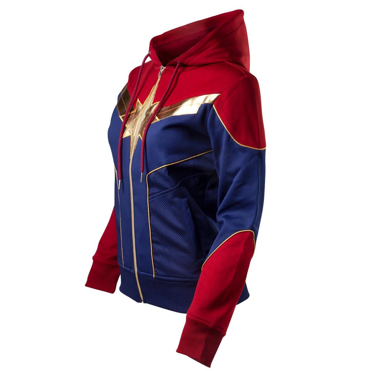 Captain Marvel Womens Costume Hoodie - GeekCore