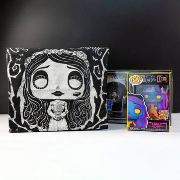 Corpse Bride Emily (Black Light) Pop! Vinyl and Tee Set - GeekCore