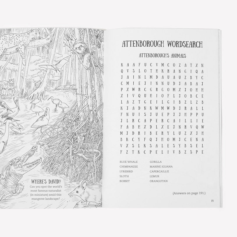 David Attenborough Activity Book - GeekCore