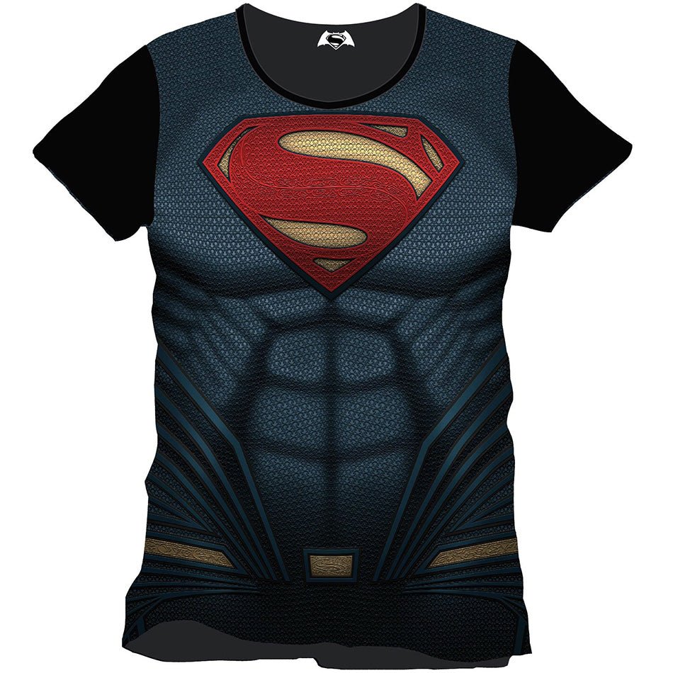 Dawn of Justice Superman Costume T - Shirt - GeekCore