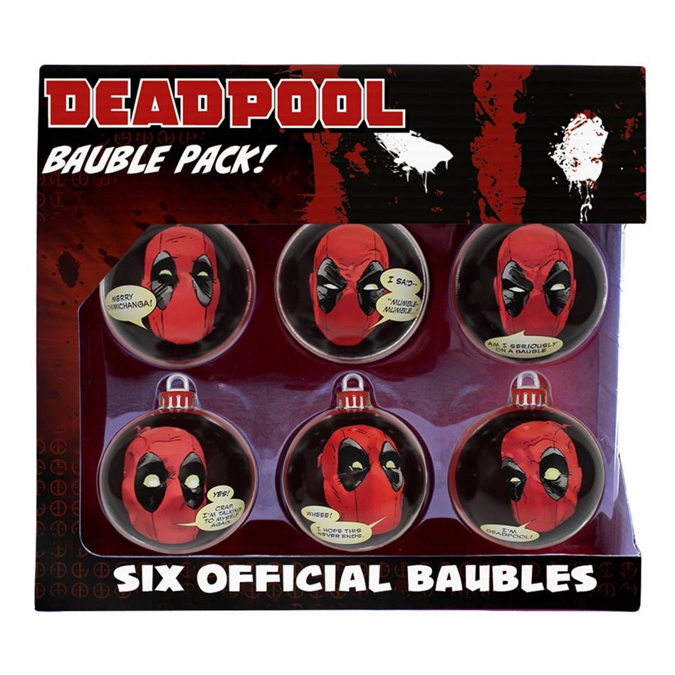 Deadpool Christmas Baubles - GeekCore