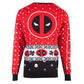 Deadpool Inverted Merc Knitted Christmas Sweater/Jumper - GeekCore