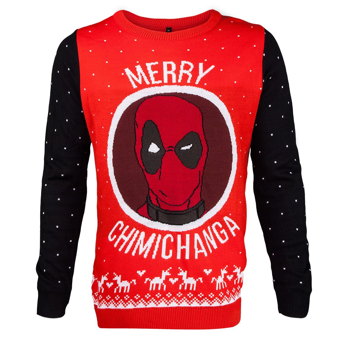 Deadpool Knitted Christmas Jumper / Sweater - GeekCore