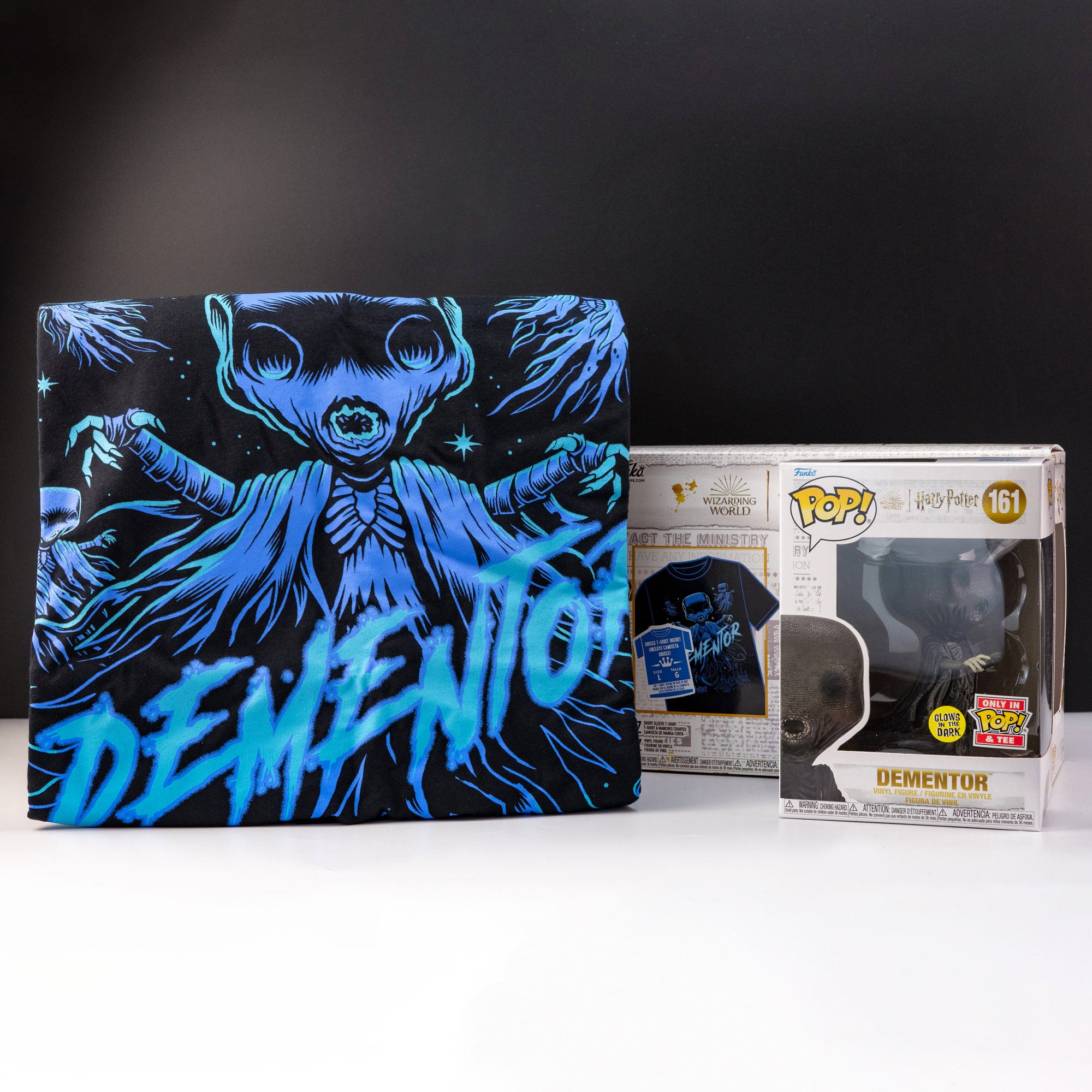 Harry Potter Dementor (Glow in the Dark) Pop! Vinyl and Tee Set