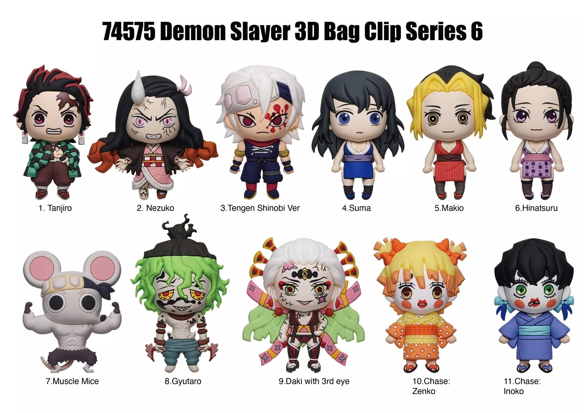 Demon Slayer Series 6 Blind Bag Mystery Bag Clip - GeekCore