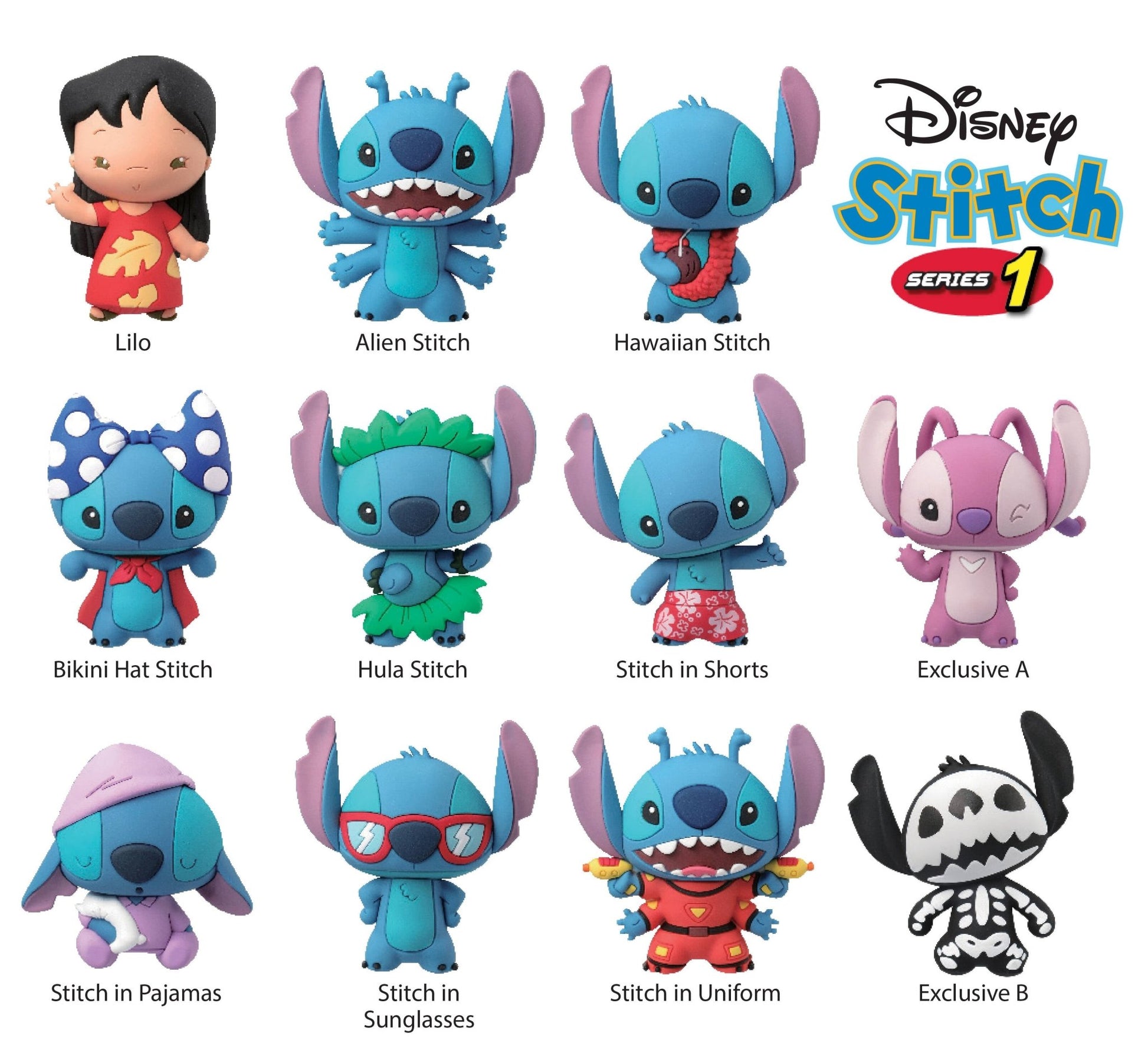 Disney Stitch Series 1 Blind Bag Mystery Bag Clip - GeekCore