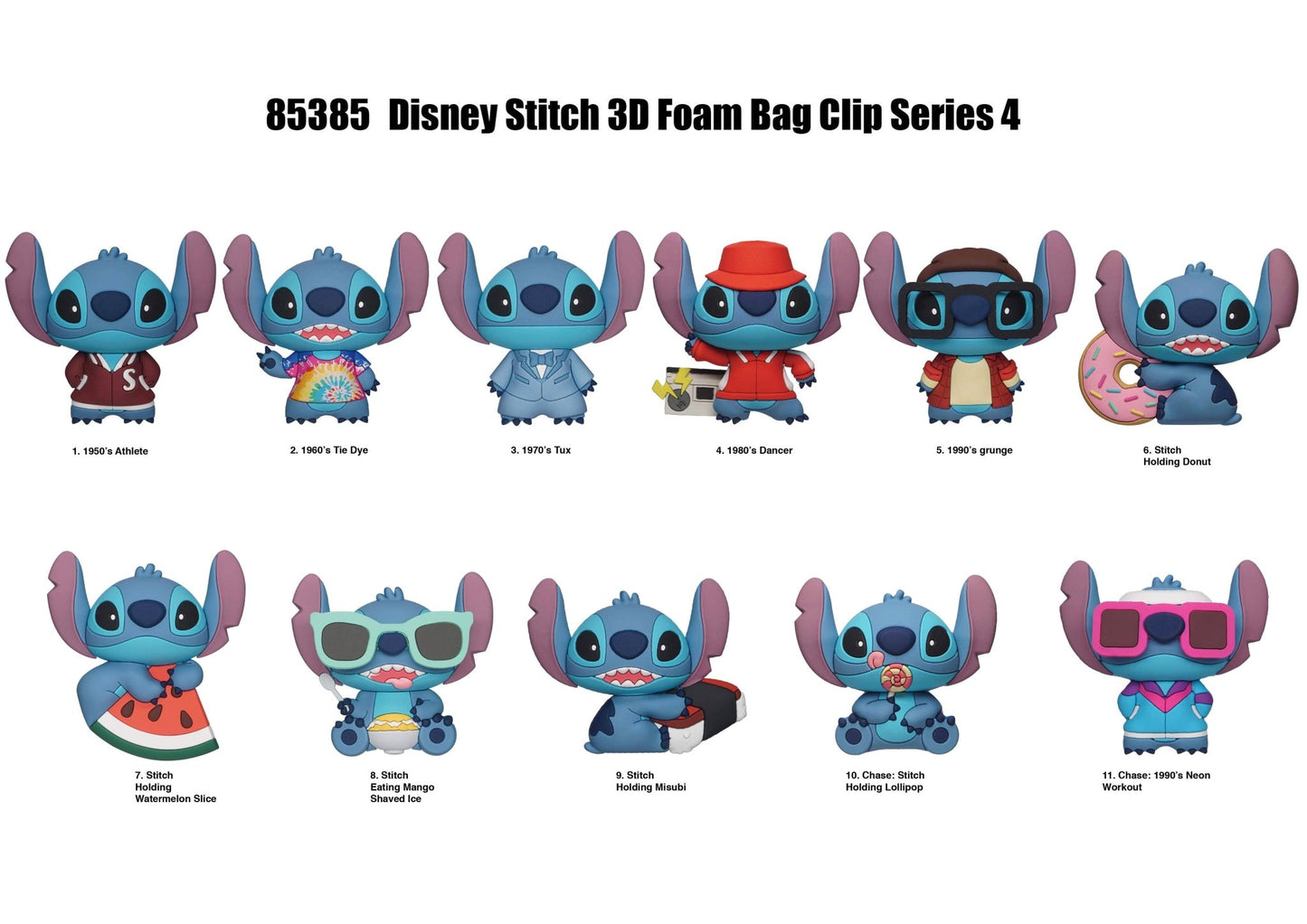 Disney Stitch Series 4 Blind Bag Mystery Bag Clip - GeekCore