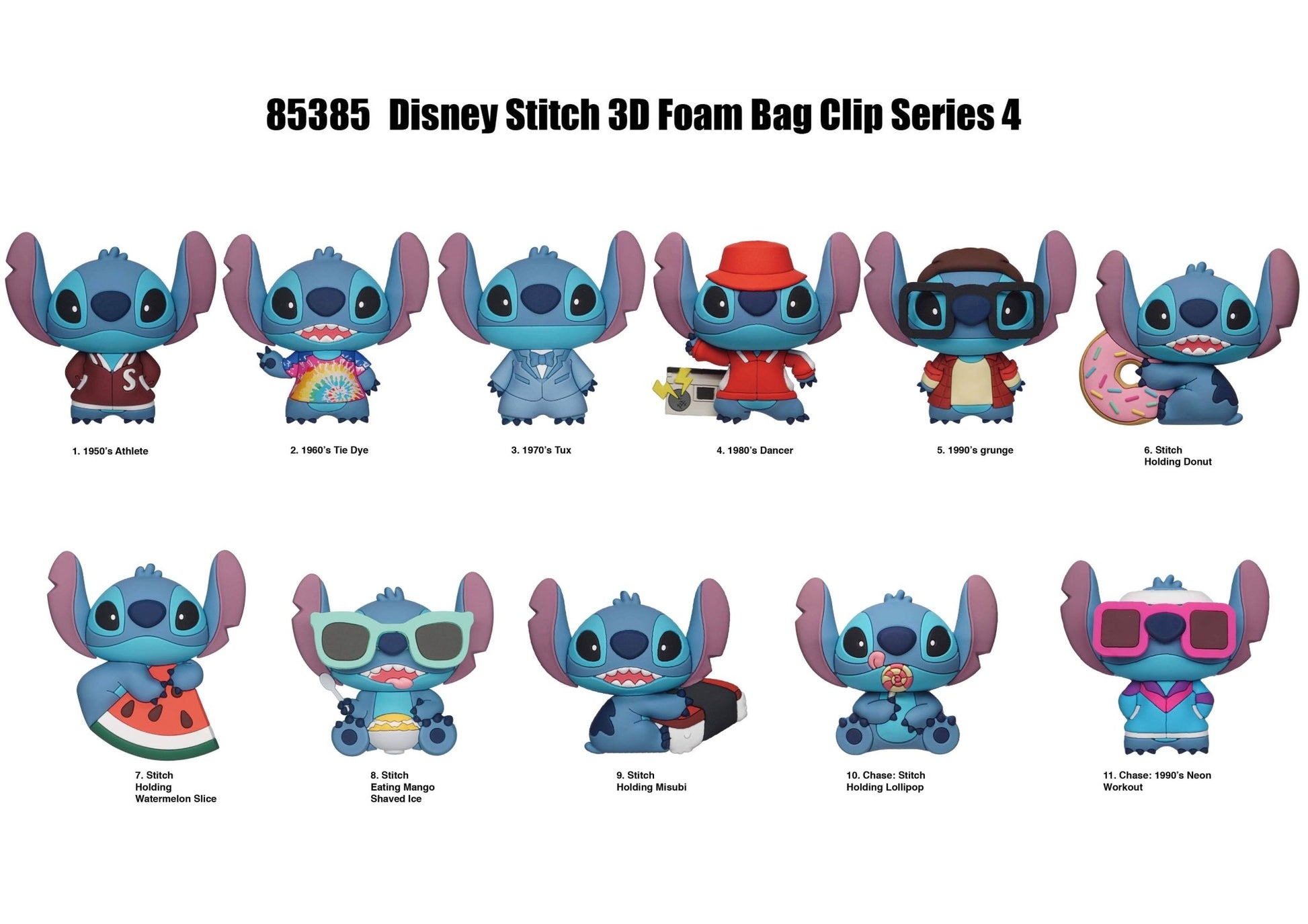 Disney Stitch Series 4 Blind Bag Mystery Bag Clip - GeekCore
