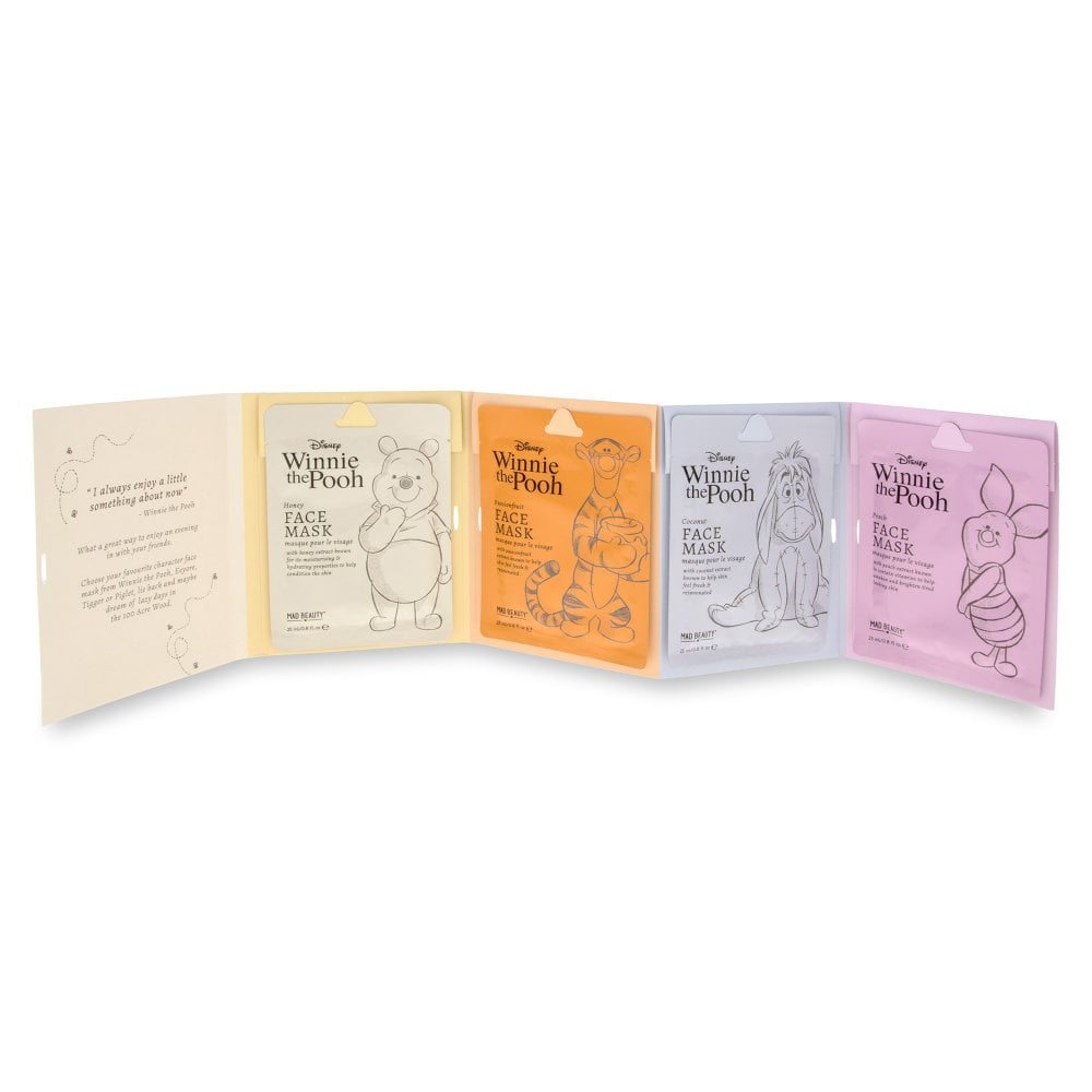 Disney Winnie the Pooh Hydrating Face Mask Collection by Mad Beauty - GeekCore